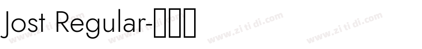 Jost Regular字体转换